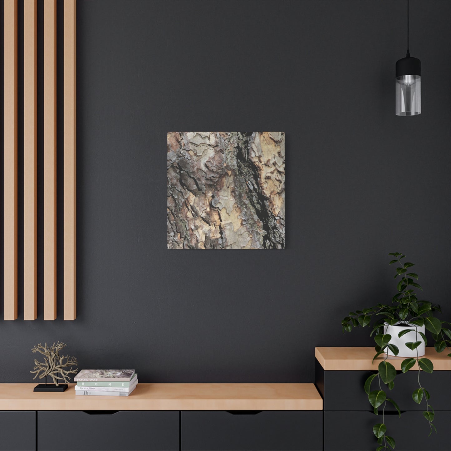 Wooden Labyrinth - Unique Frameless Canvas Wall Art