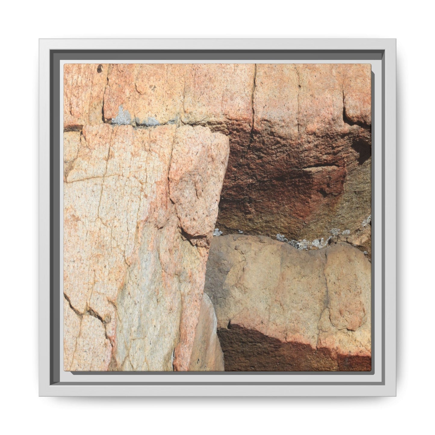 Fractured Stone - Unique Stretched Canvas Wall Art