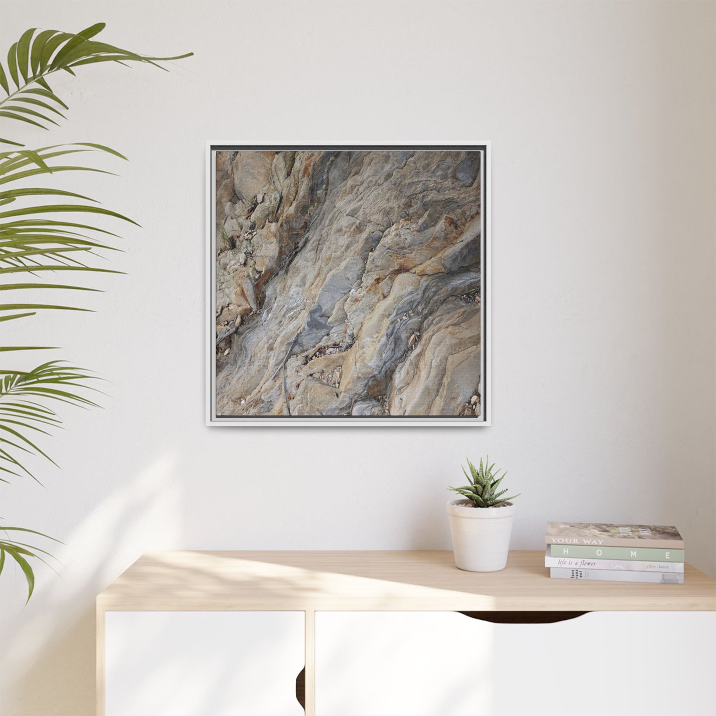 Layers of Earth's History - Unique Stretched Canvas Wall Art