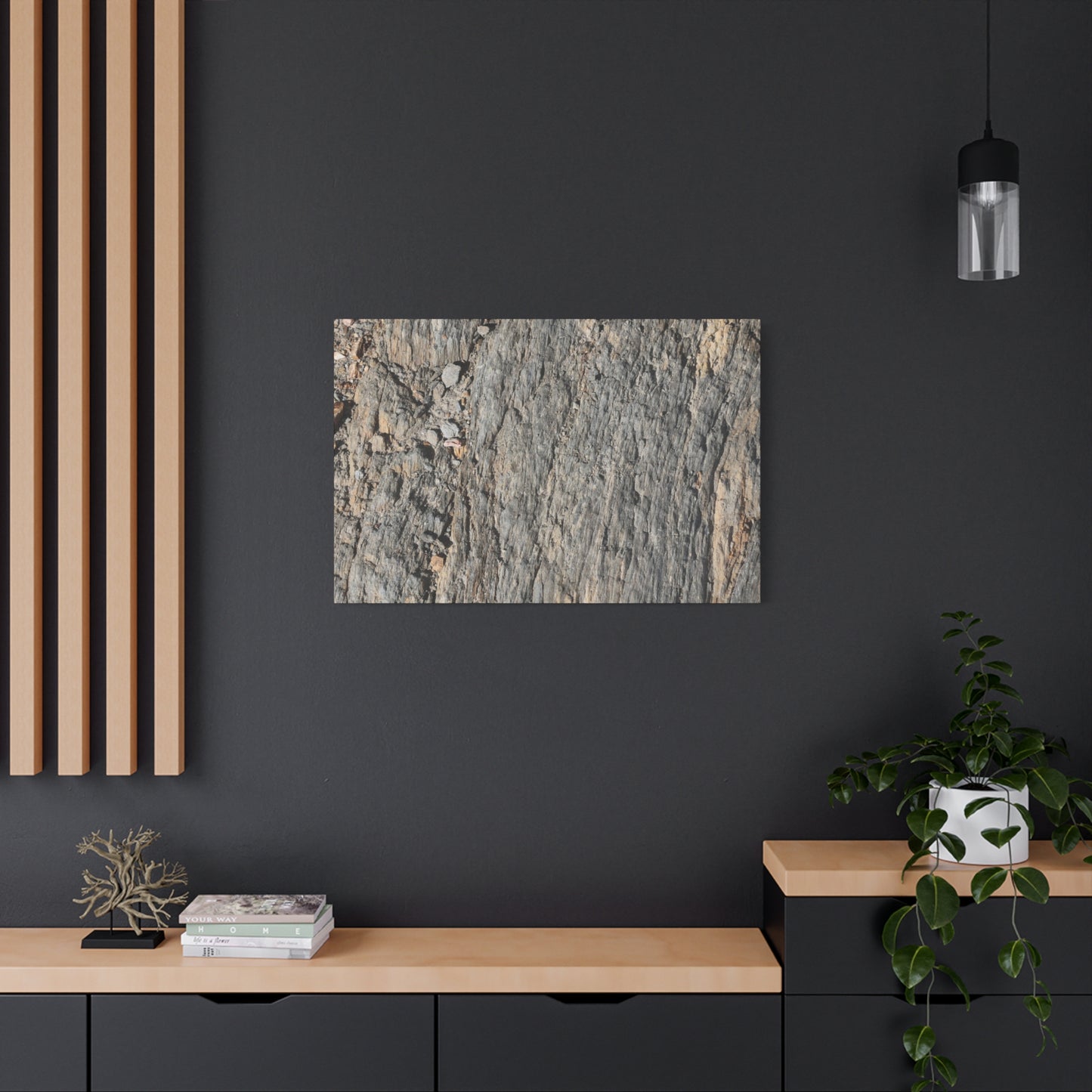 Bark Echoes - Unique Frameless Canvas Wall Art