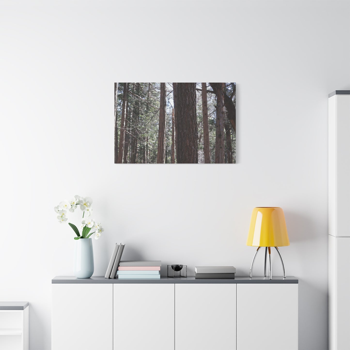 Vertical Sentinels - Unique Frameless Canvas Wall Art