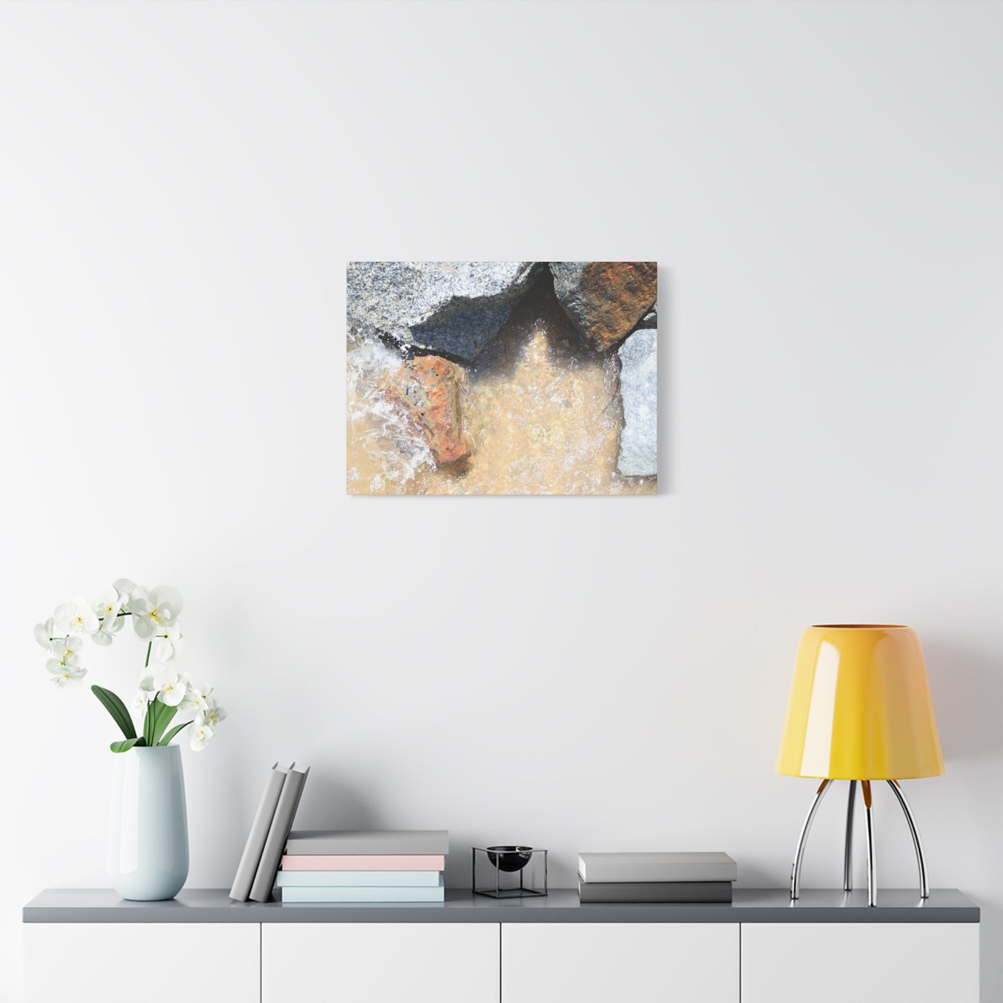 Rocky Embrace - Unique Frameless Canvas Wall Art