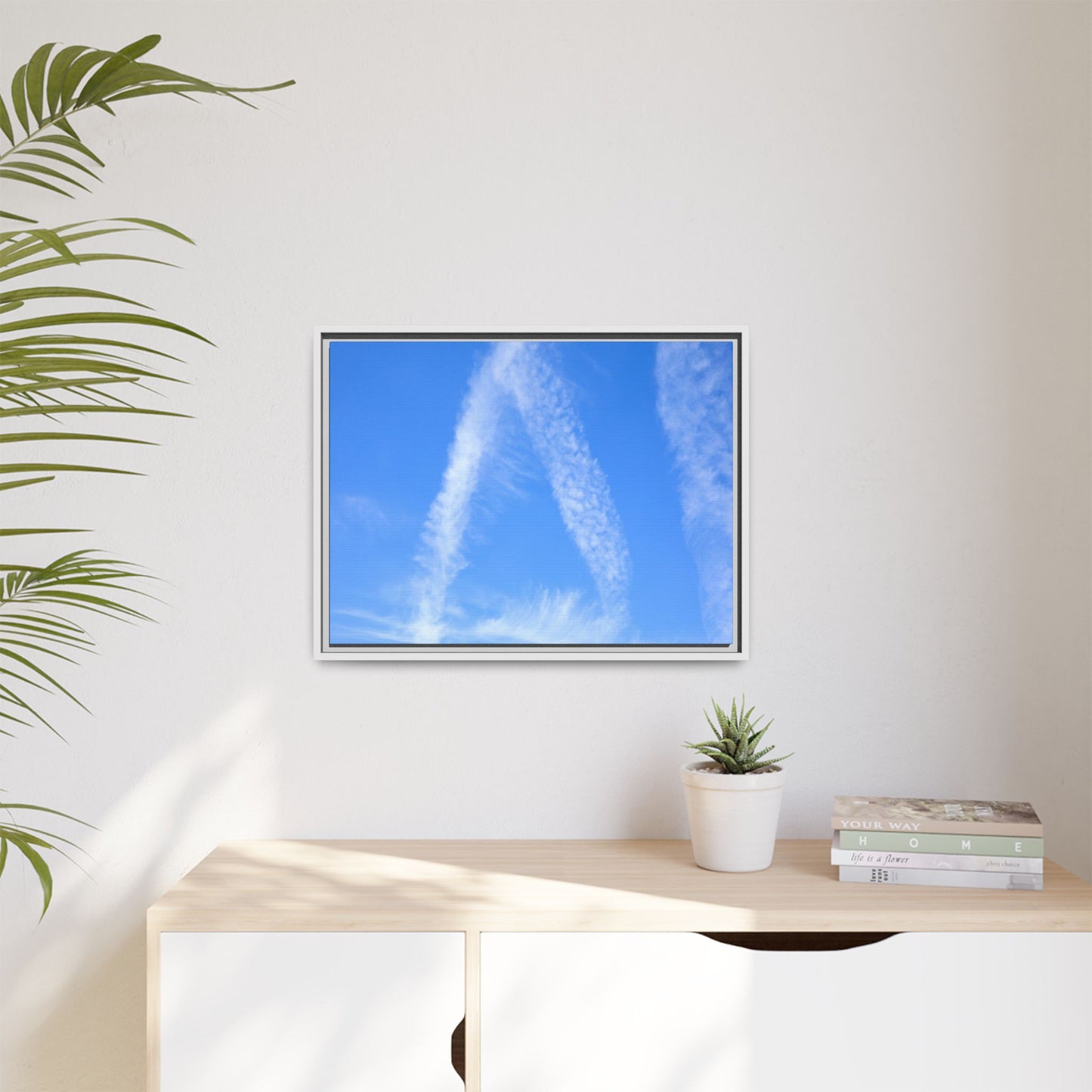 Skyward Whispers - Unique Stretched Canvas Wall Art