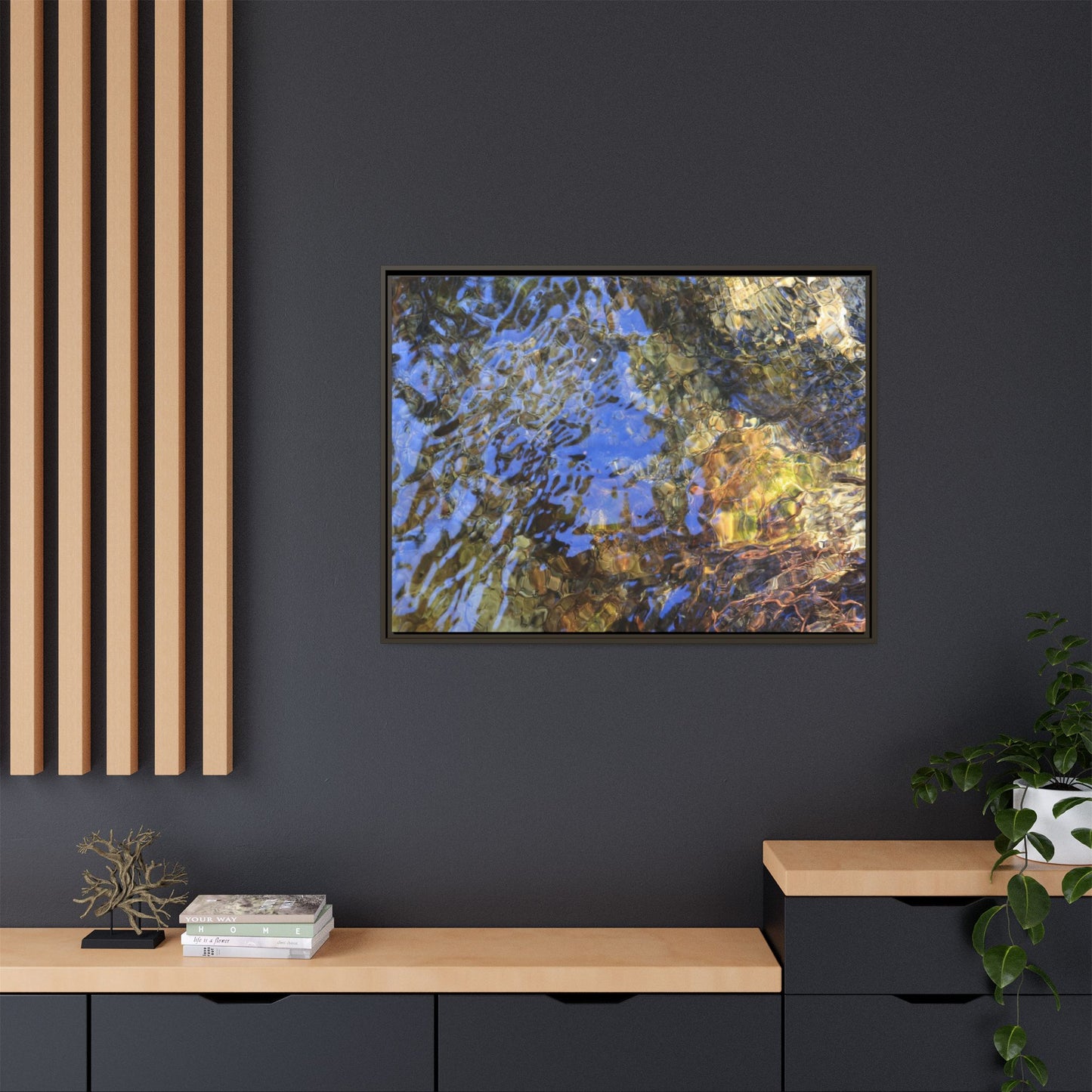 Watery Kaleidoscope - Unique Stretched Canvas Wall Art