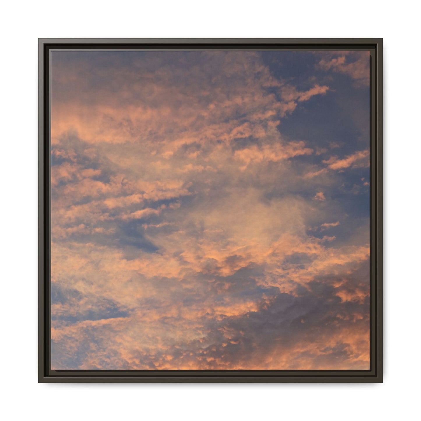 Sunset's Ethereal Canvas - Unique Stretched Canvas Wall Art