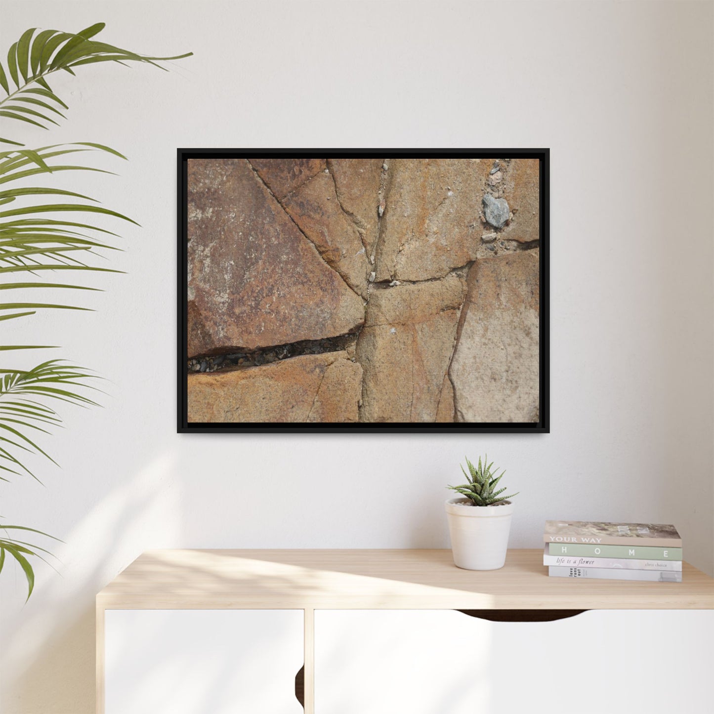 Rusty Crevices - Unique Stretched Canvas Wall Art