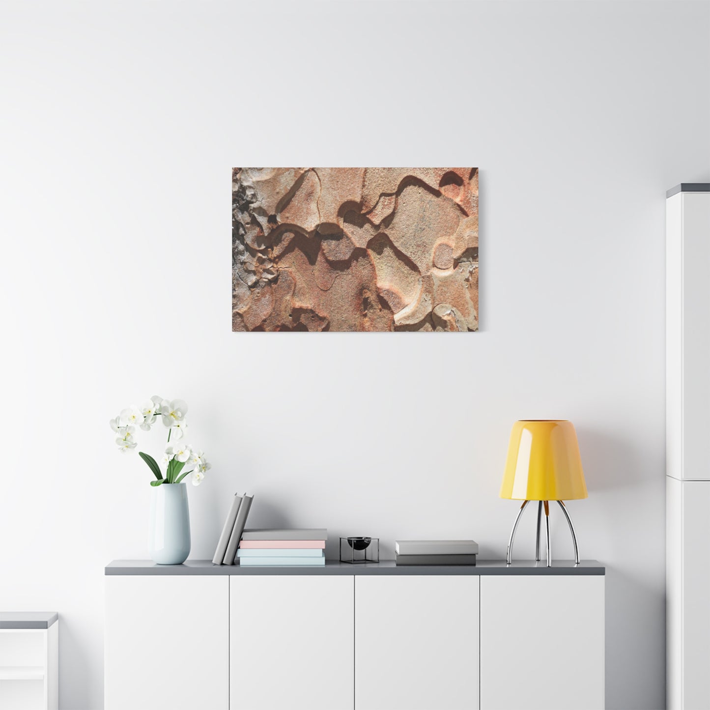 Terracotta Echoes - Unique Frameless Canvas Wall Art