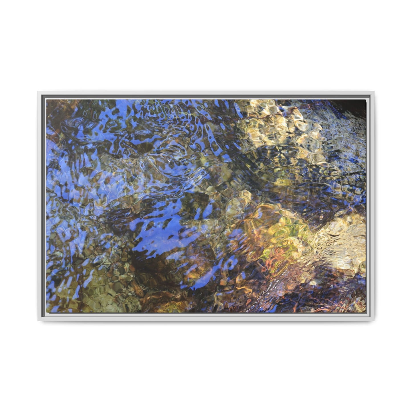 Aquatic Kaleidoscope - Unique Stretched Canvas Wall Art