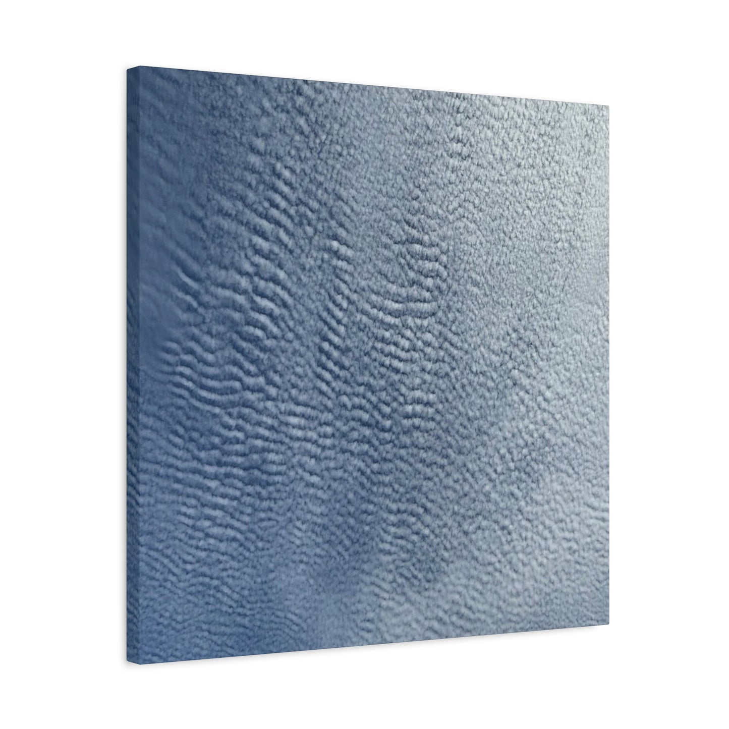 Rippling Echoes of Cerulean Stillness - Unique Frameless Canvas Wall Art
