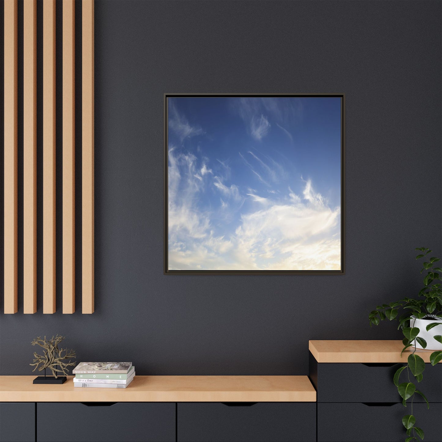 Whispers of Sky - Unique Stretched Canvas Wall Art