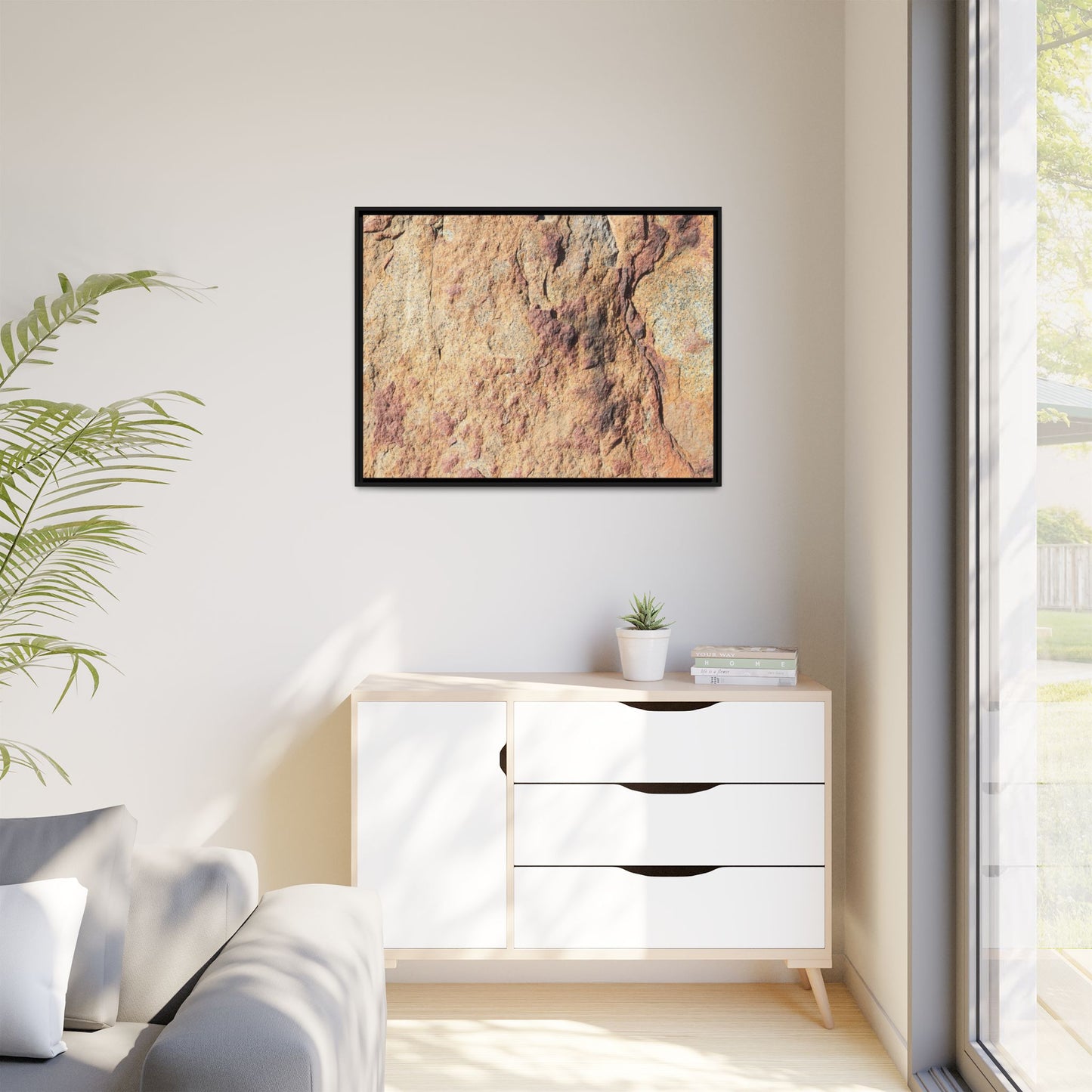 Fractal Stone - Unique Stretched Canvas Wall Art