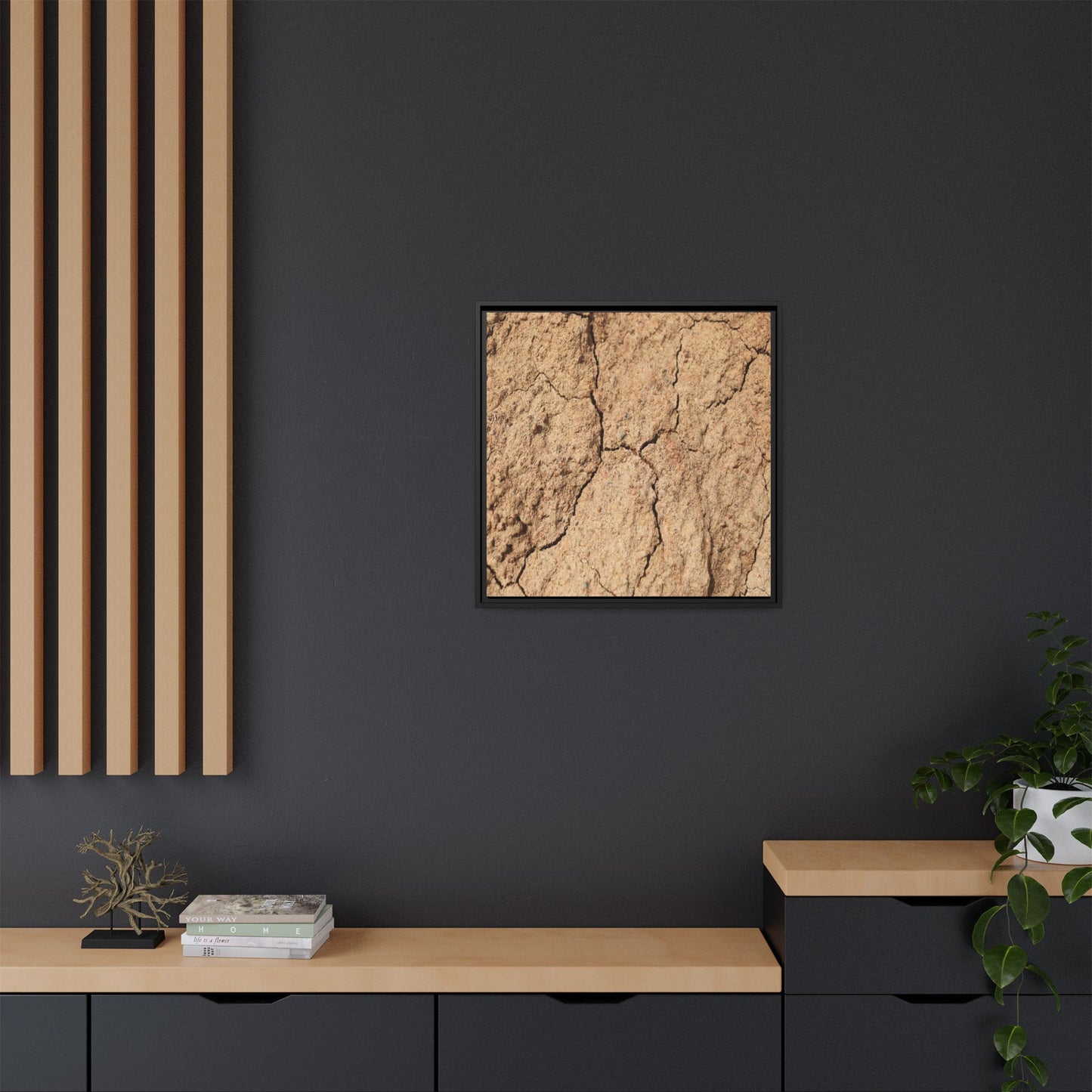 Parched Land - Unique Stretched Canvas Wall Art