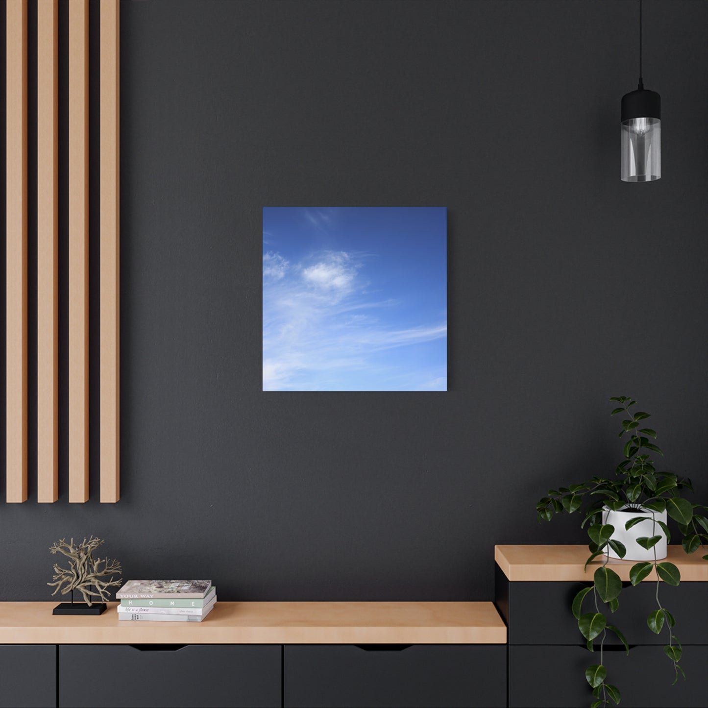 Blue Breath - Unique Frameless Canvas Wall Art