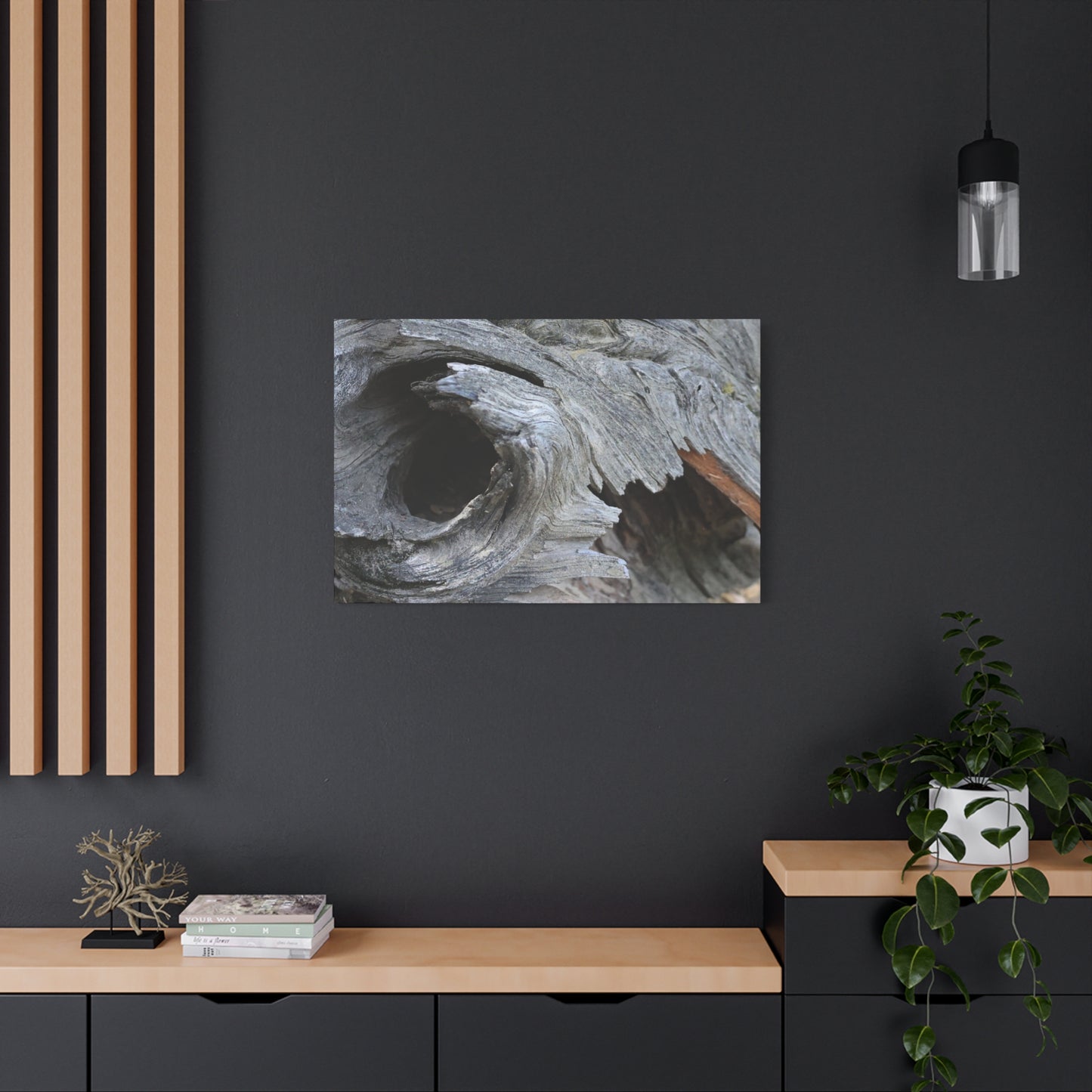 Twisted Whispers of the Forest Floor - Unique Frameless Canvas Wall Art