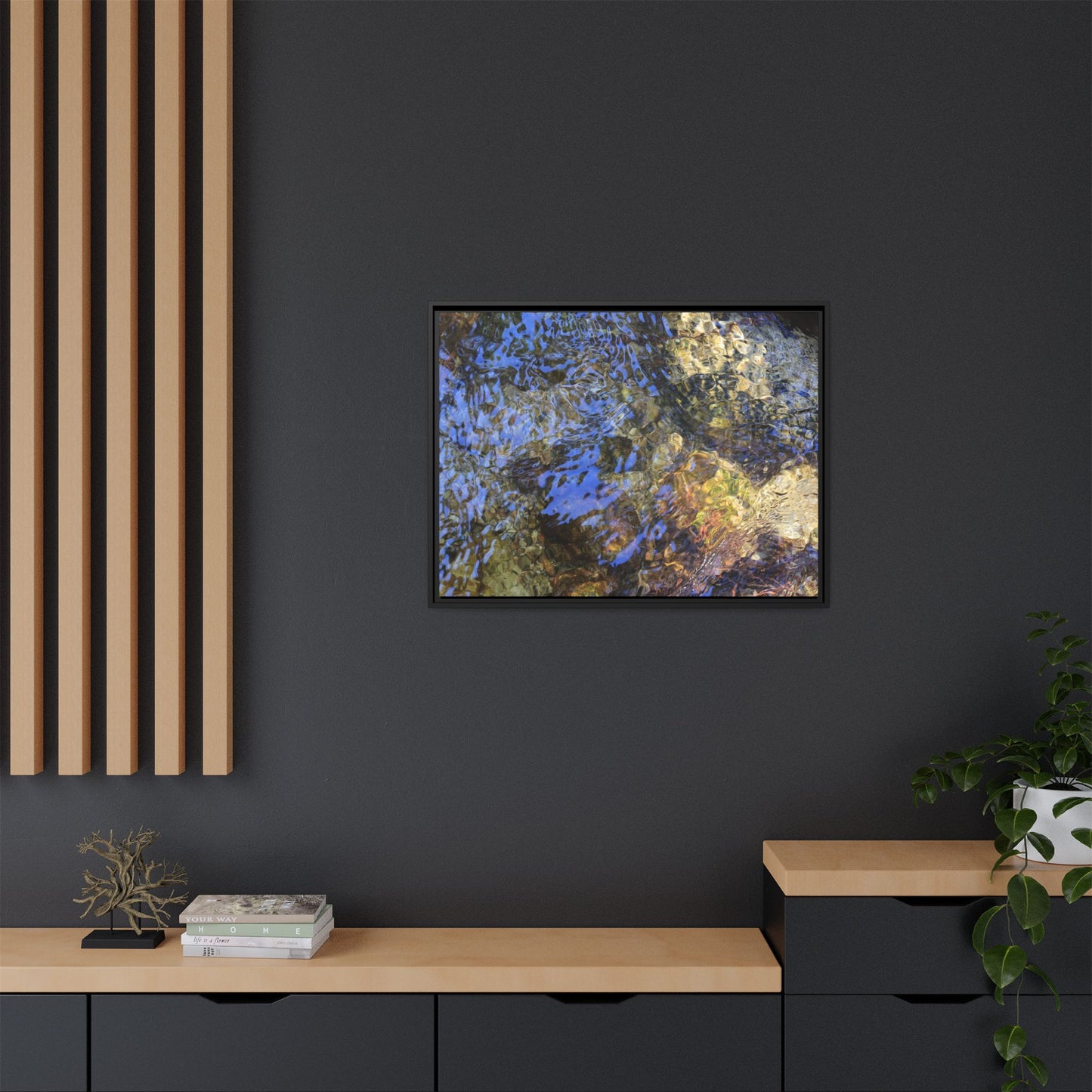Aquatic Kaleidoscope - Unique Stretched Canvas Wall Art