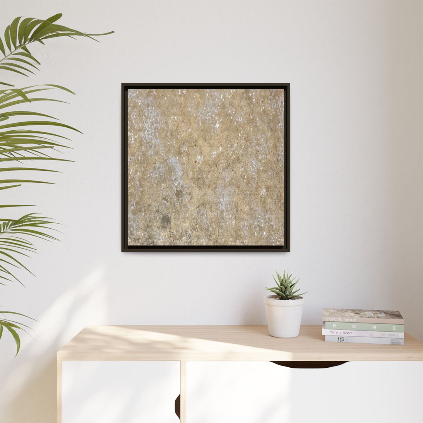 Bubbling Sand - Unique Stretched Canvas Wall Art