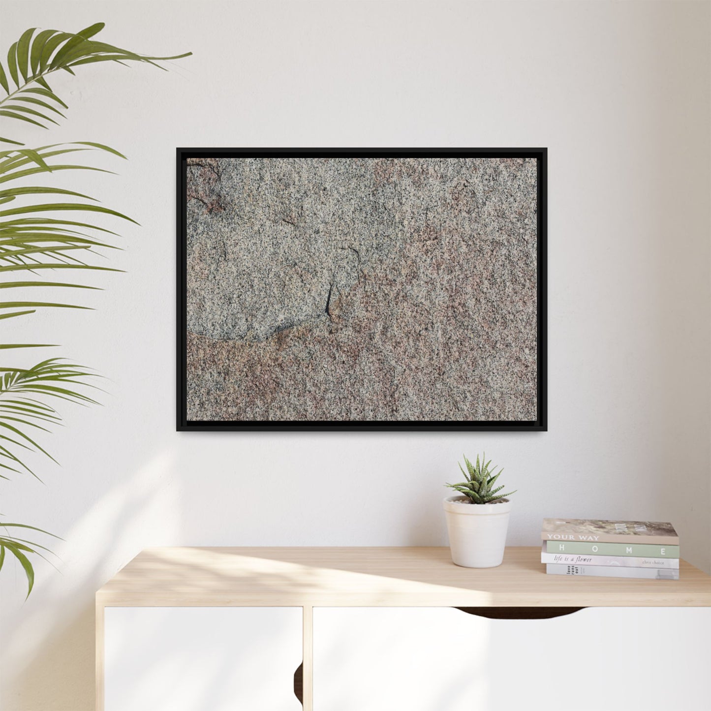 Fissured Stone - Unique Stretched Canvas Wall Art