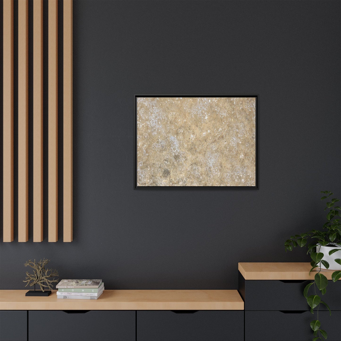 Bubbling Sand - Unique Stretched Canvas Wall Art
