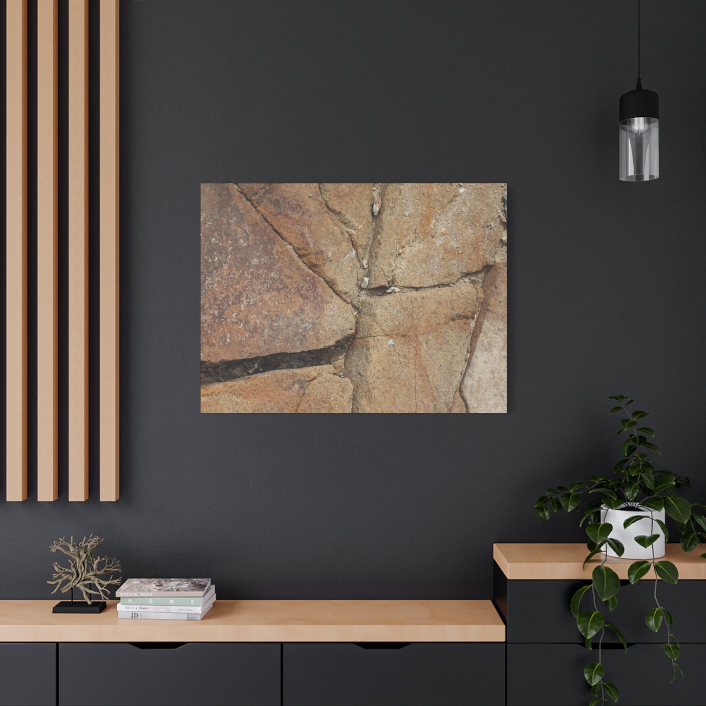 Cracked Earth's Canvas - Unique Frameless Canvas Wall Art