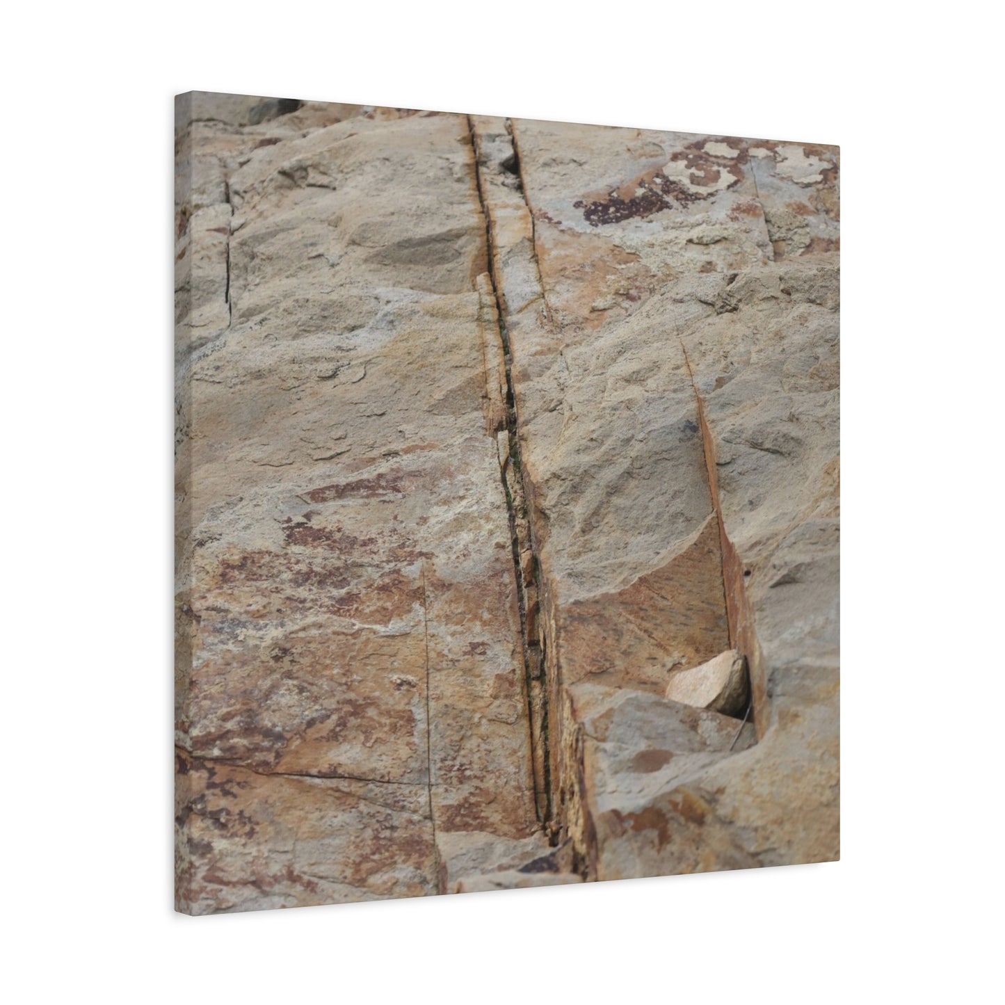 Cracked Canvas of Time - Unique Frameless Canvas Wall Art