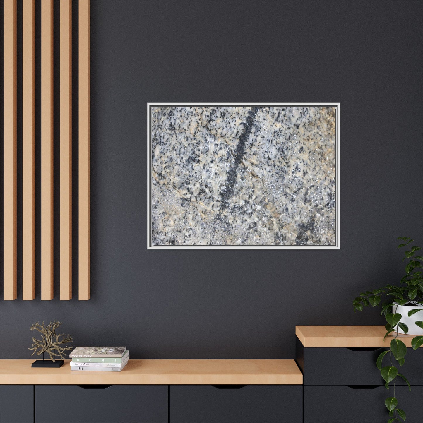 Granite Bubbles - Unique Stretched Canvas Wall Art