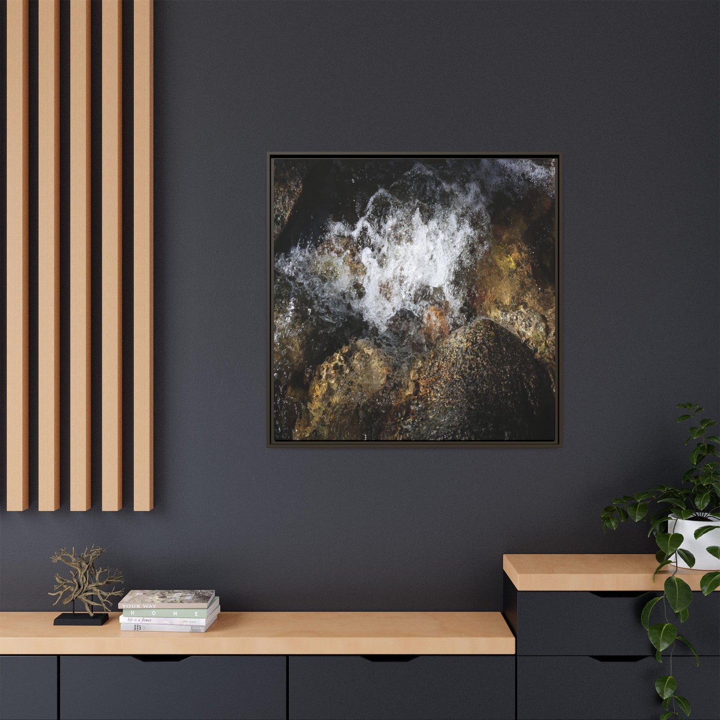 Cascading Momentum - Unique Stretched Canvas Wall Art