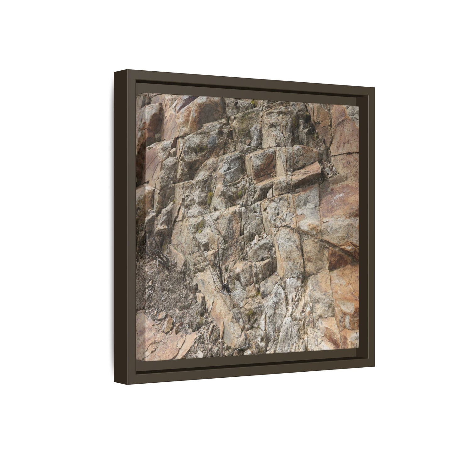 Stone's Silent Story - Unique Stretched Canvas Wall Art