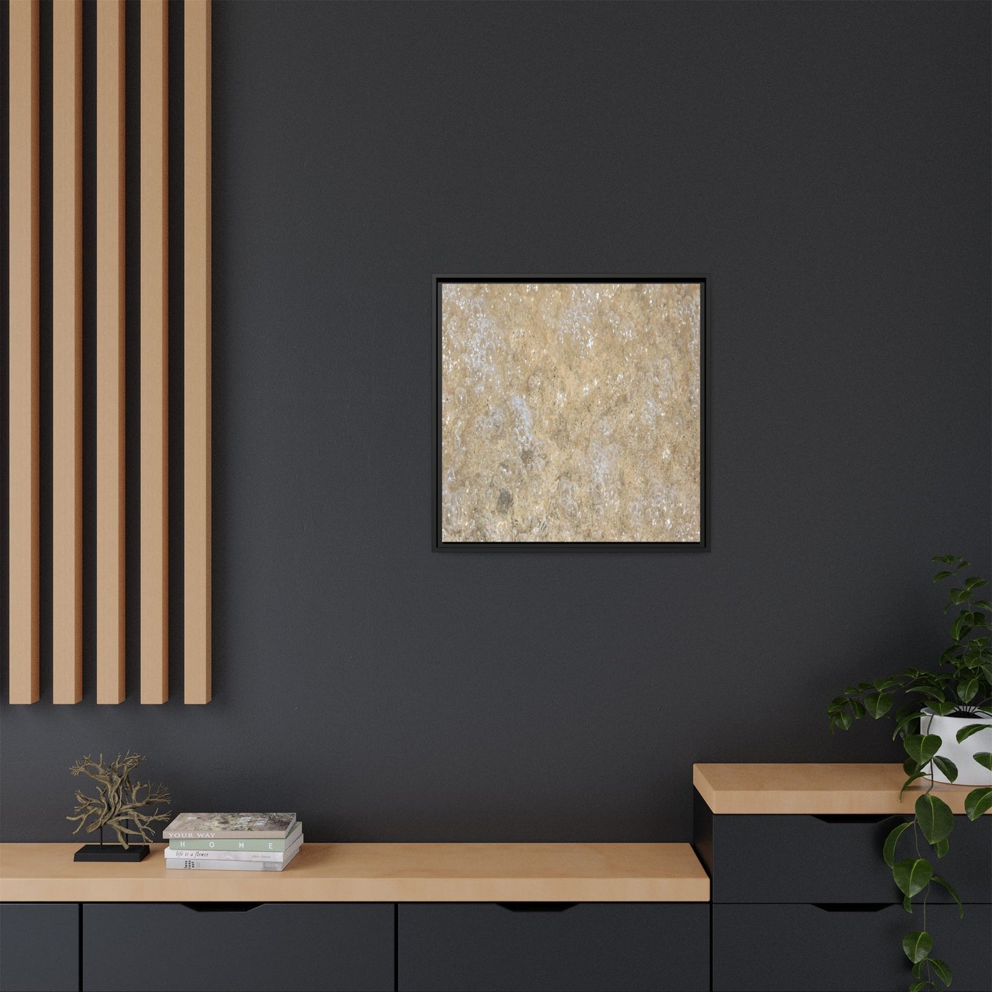Bubbling Sand - Unique Stretched Canvas Wall Art