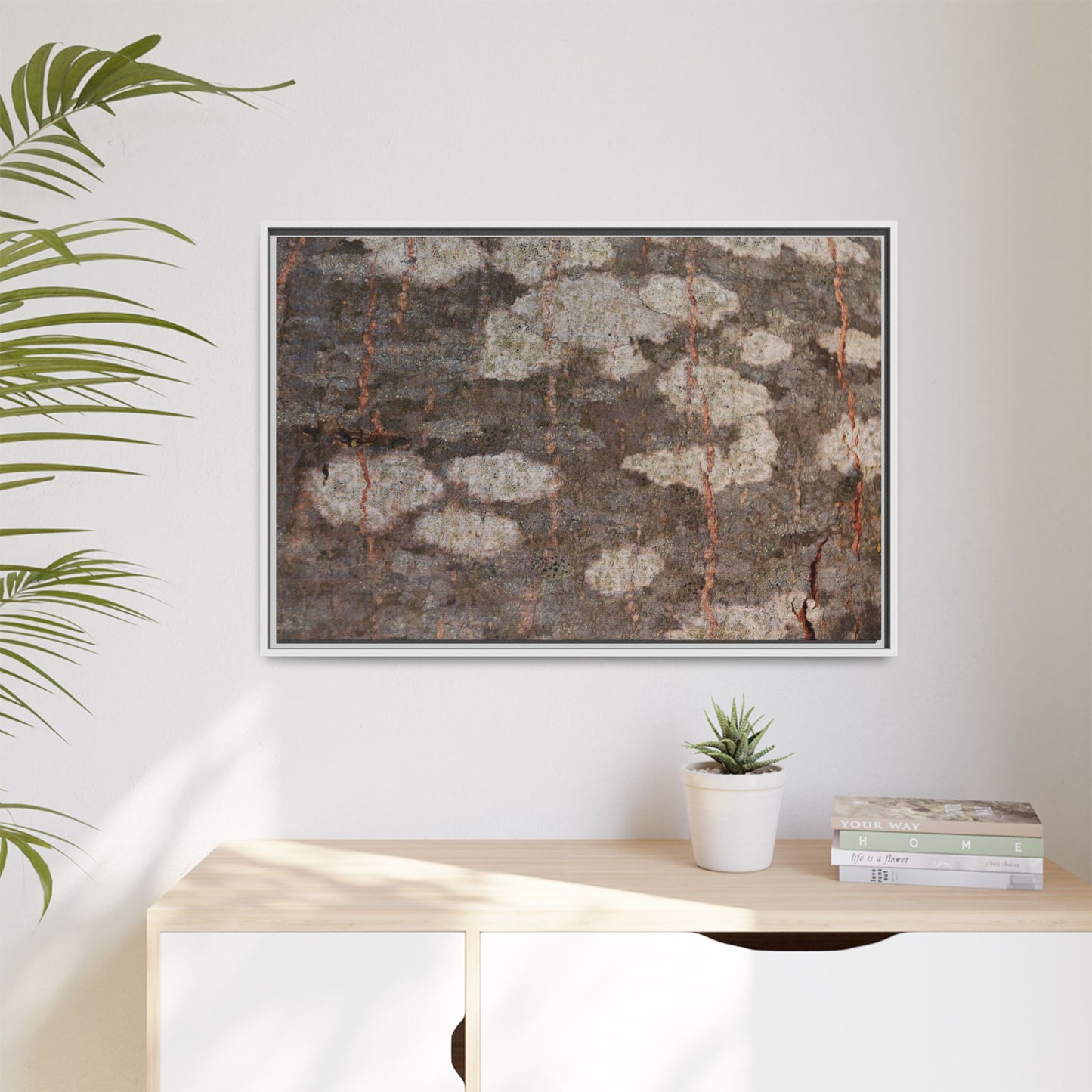 Lichen's Legacy - Unique Stretched Canvas Wall Art