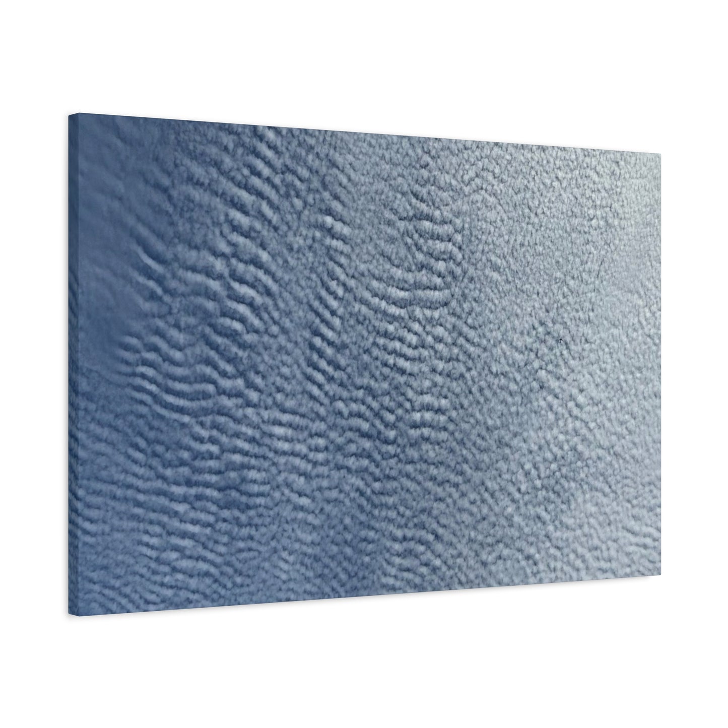 Rippling Echoes of Cerulean Stillness - Unique Frameless Canvas Wall Art