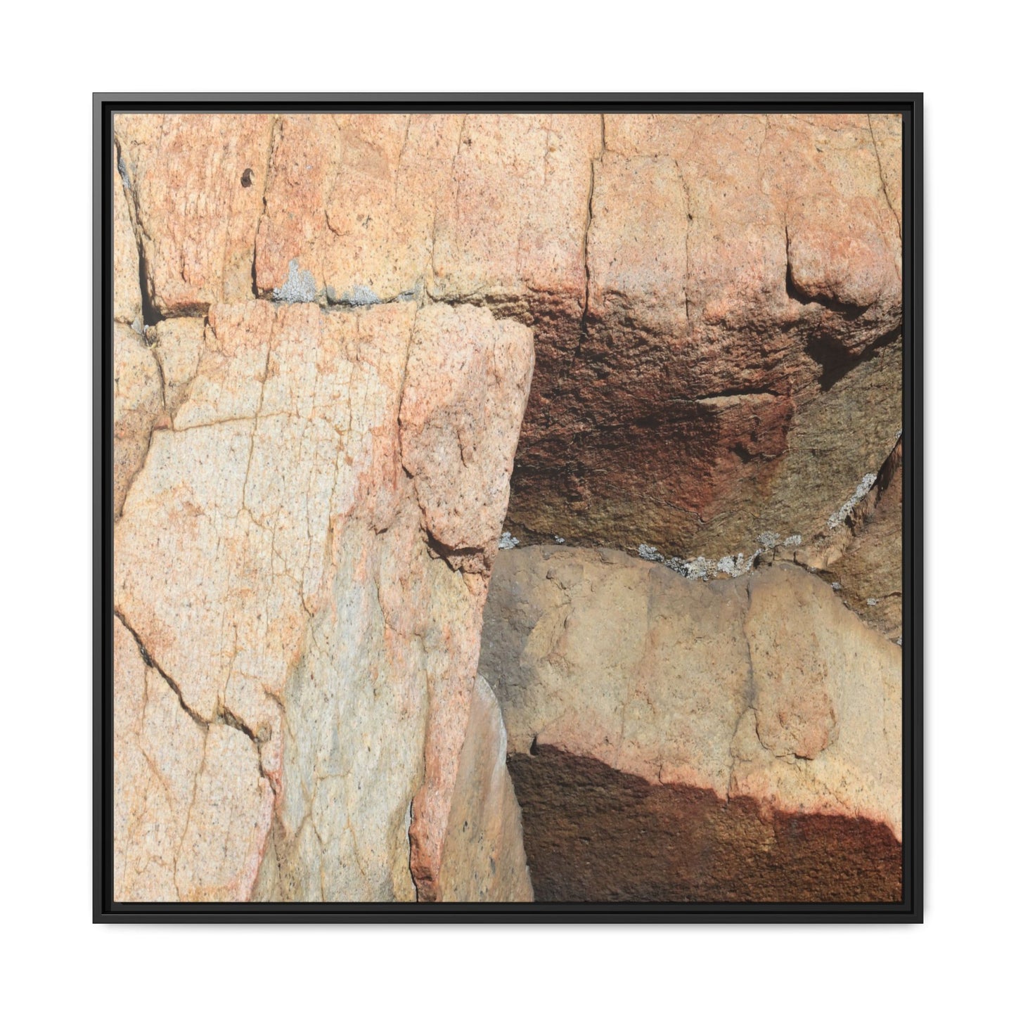 Fractured Stone - Unique Stretched Canvas Wall Art