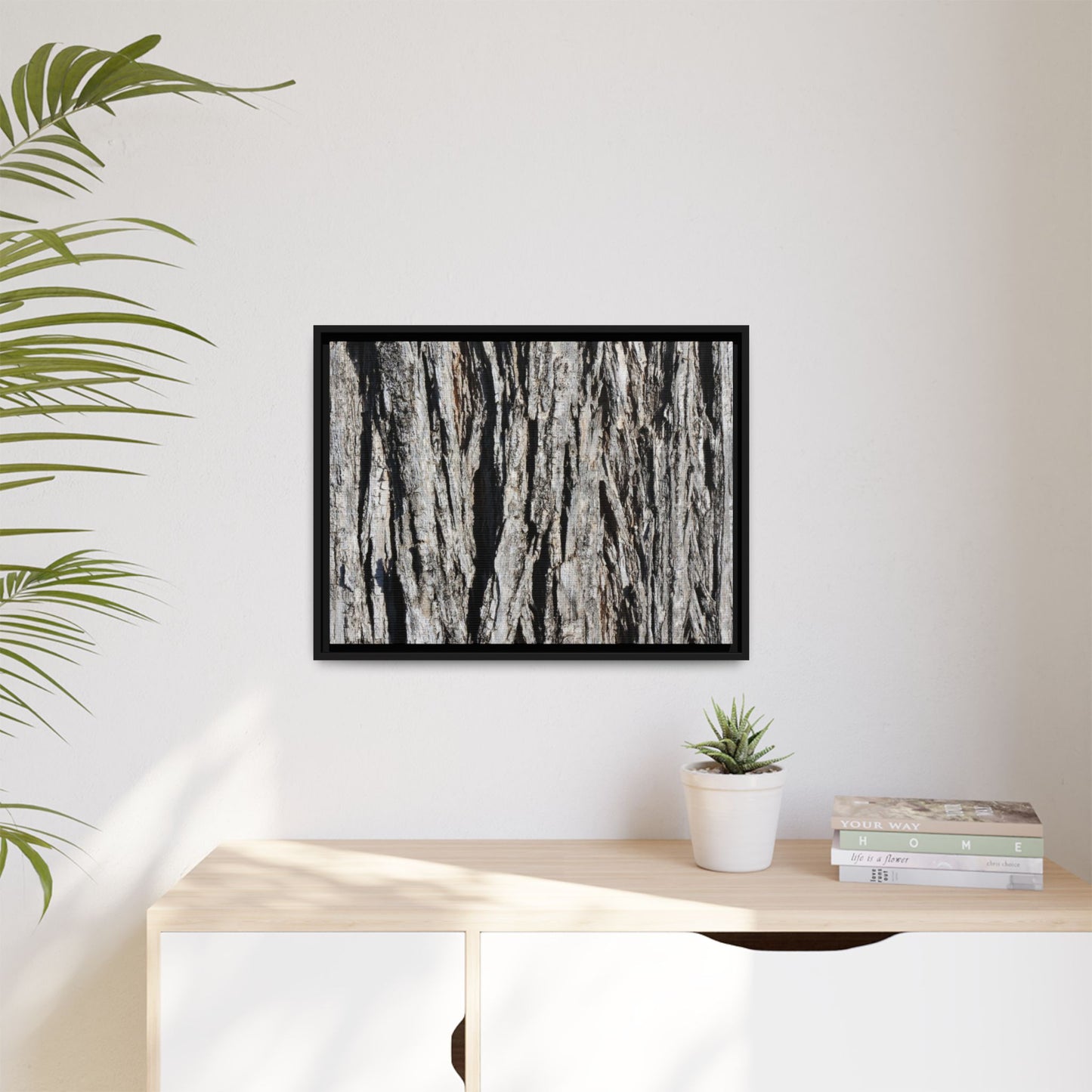 Bark Lines - Unique Stretched Canvas Wall Art