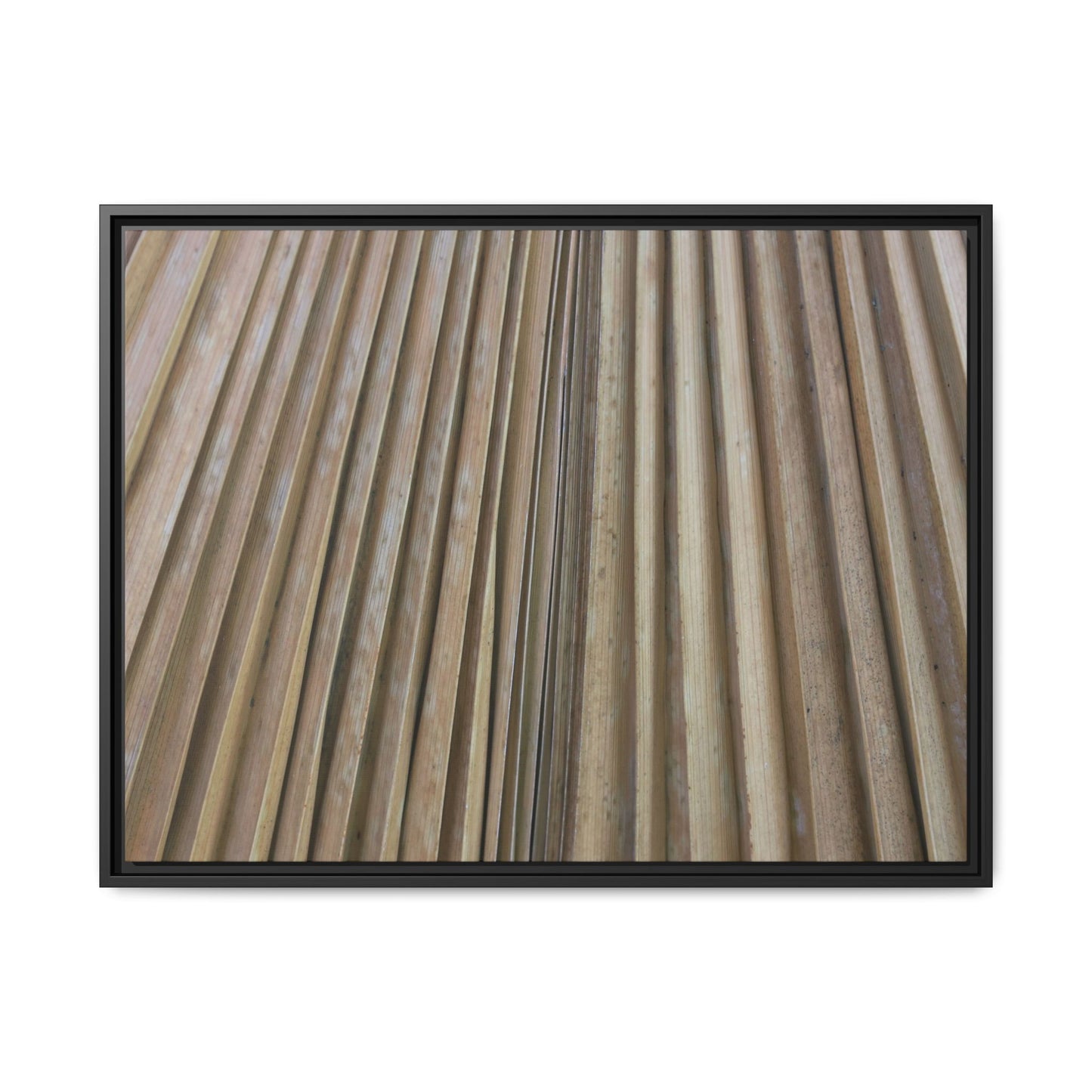 Wooden Whispers - Unique Stretched Canvas Wall Art