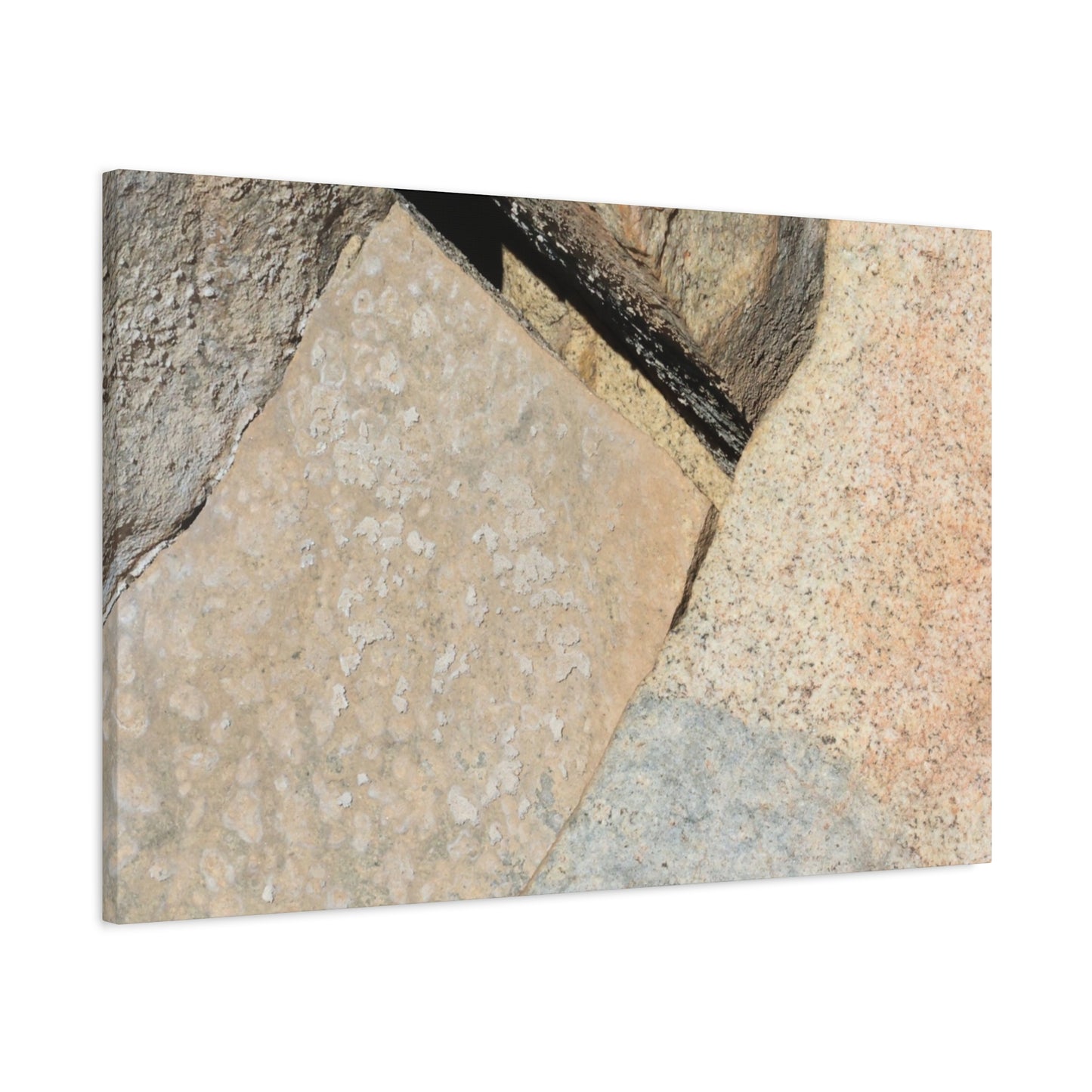 Stone Fragments - Unique Frameless Canvas Wall Art