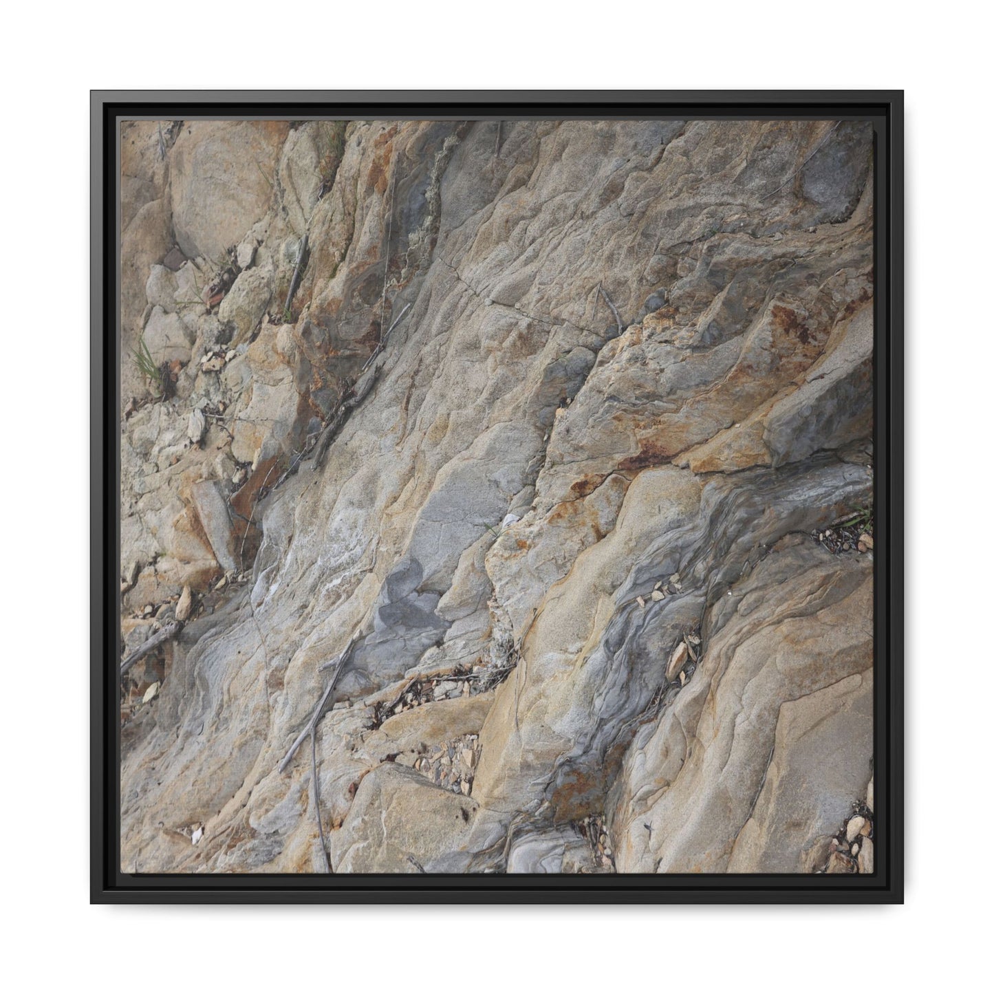 Layers of Earth's History - Unique Stretched Canvas Wall Art