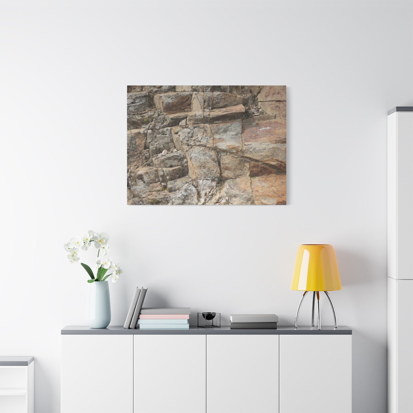 Stone Memories - Unique Frameless Canvas Wall Art