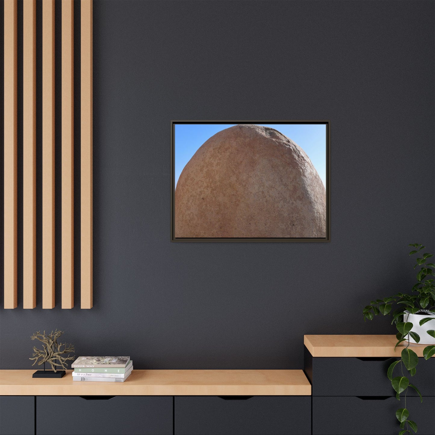 Stone Sphere - Unique Stretched Canvas Wall Art