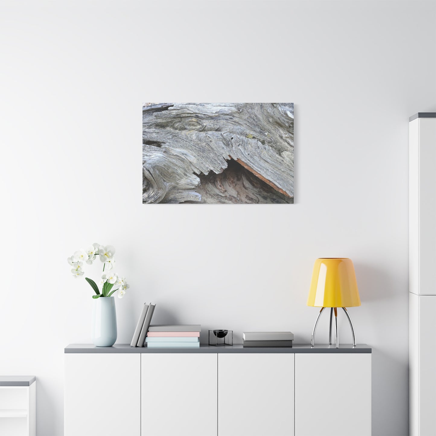 Whispers of Ancient Wood - Unique Frameless Canvas Wall Art
