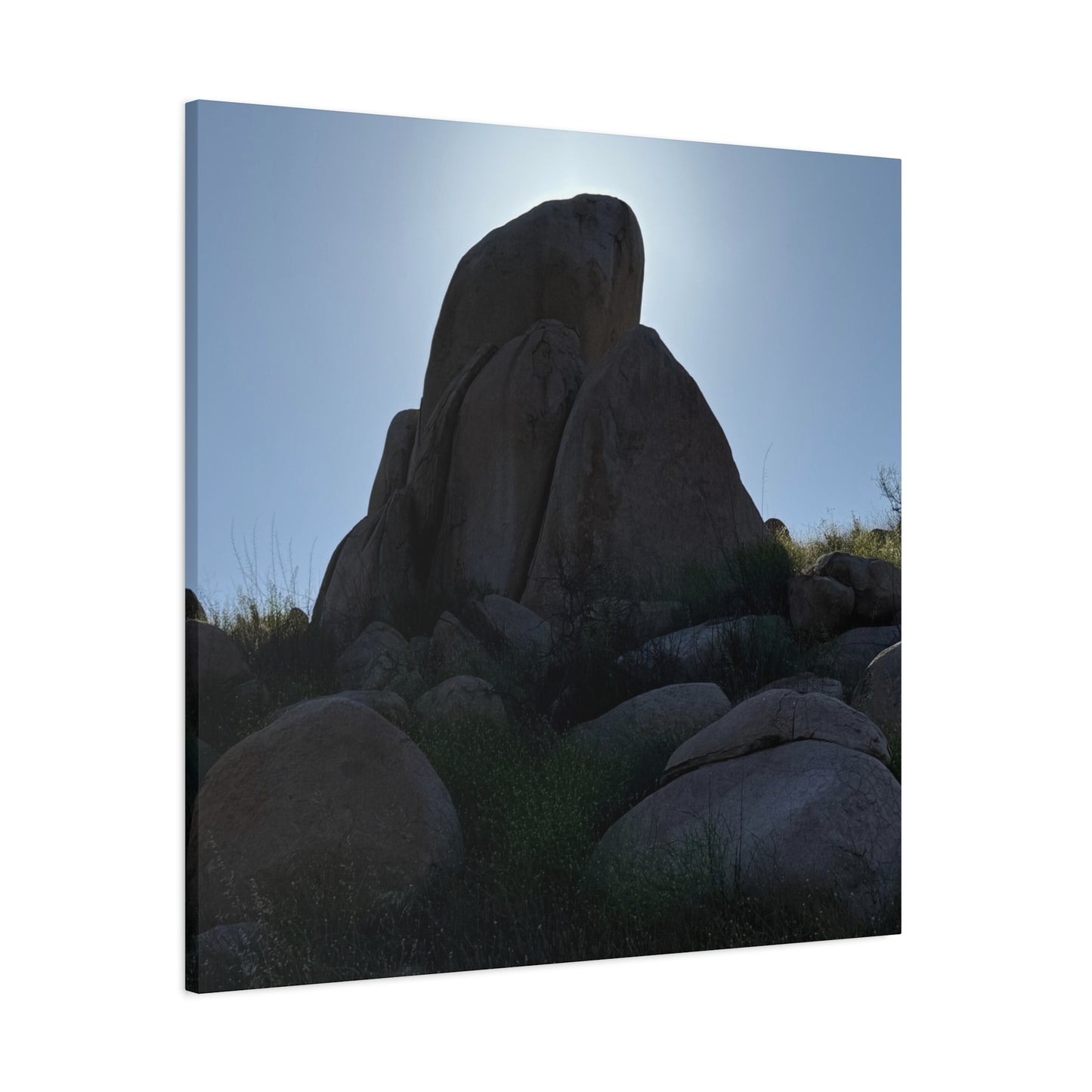 Rocks of Solitude - Unique Frameless Canvas Wall Art
