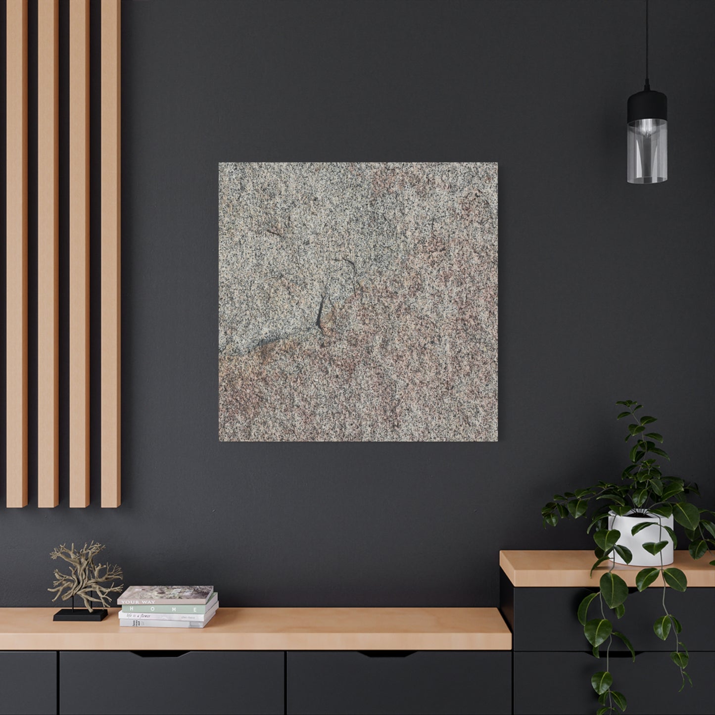 Tectonic Murmur - Unique Frameless Canvas Wall Art