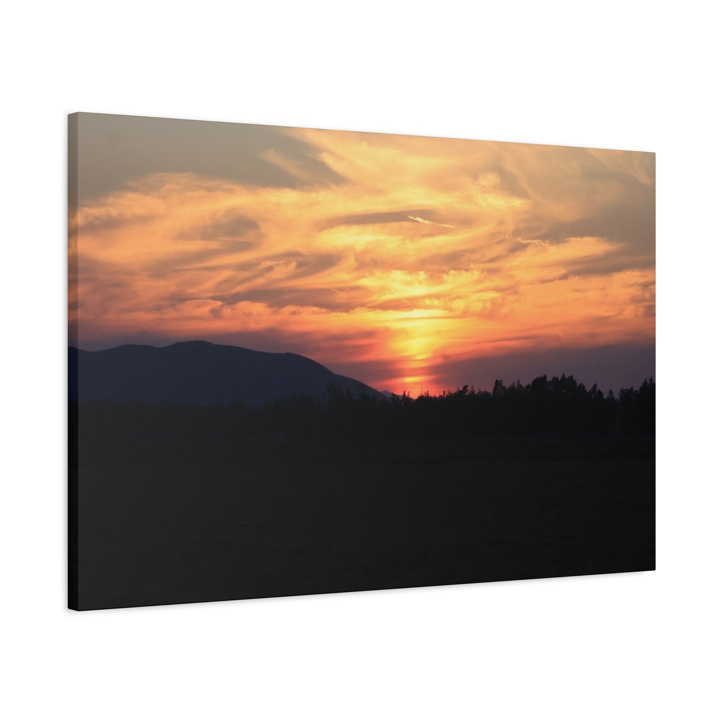 Mountain Twilight - Unique Frameless Canvas Wall Art