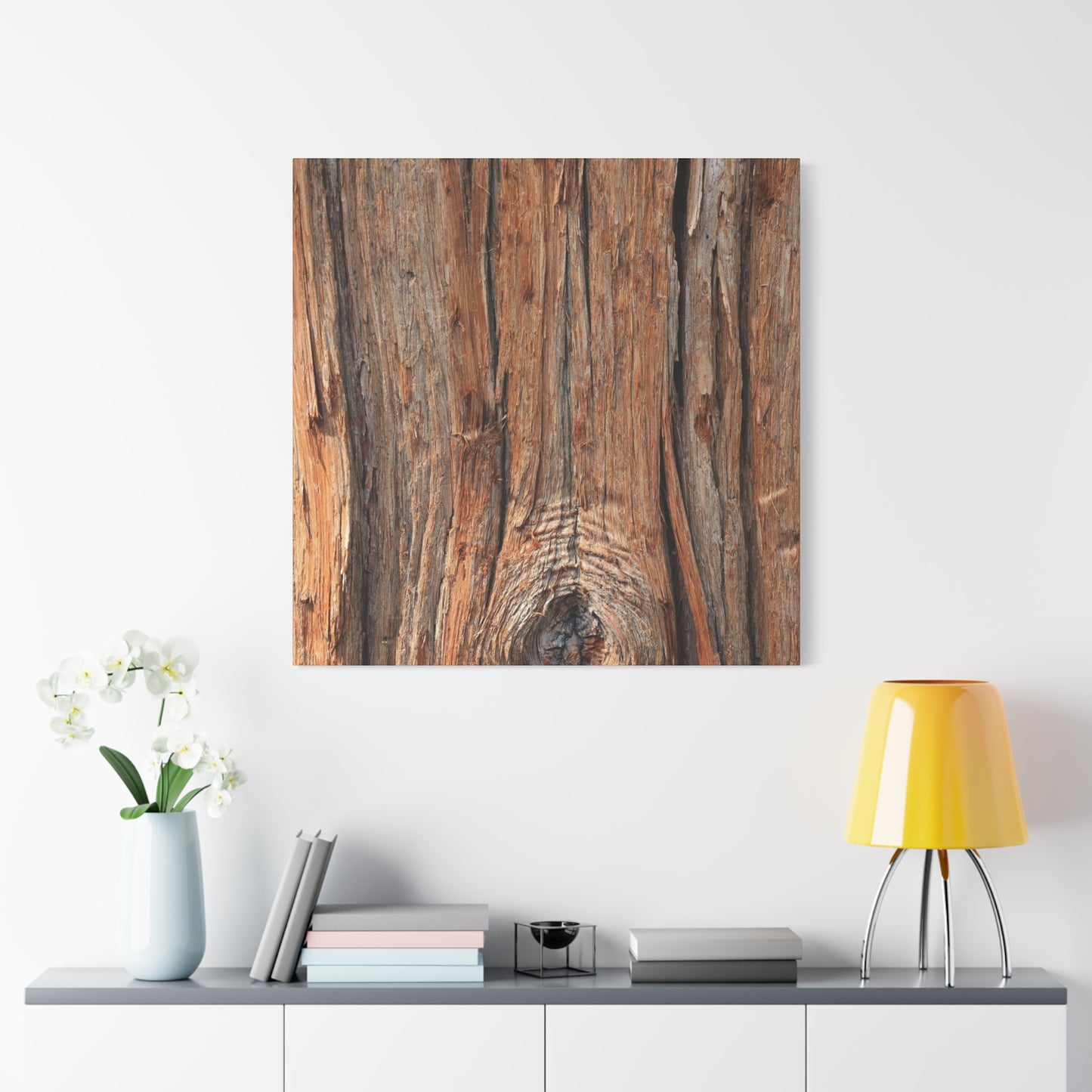 Bark's Ancient Whispers - Unique Frameless Canvas Wall Art
