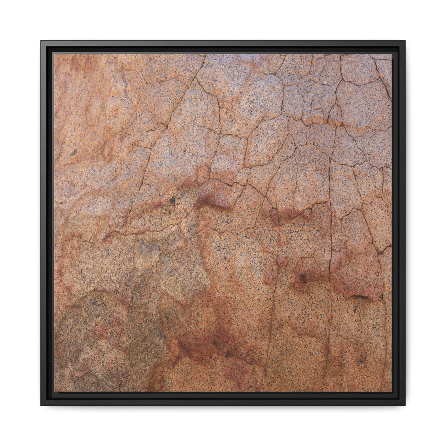 Russet Fissures - Unique Stretched Canvas Wall Art