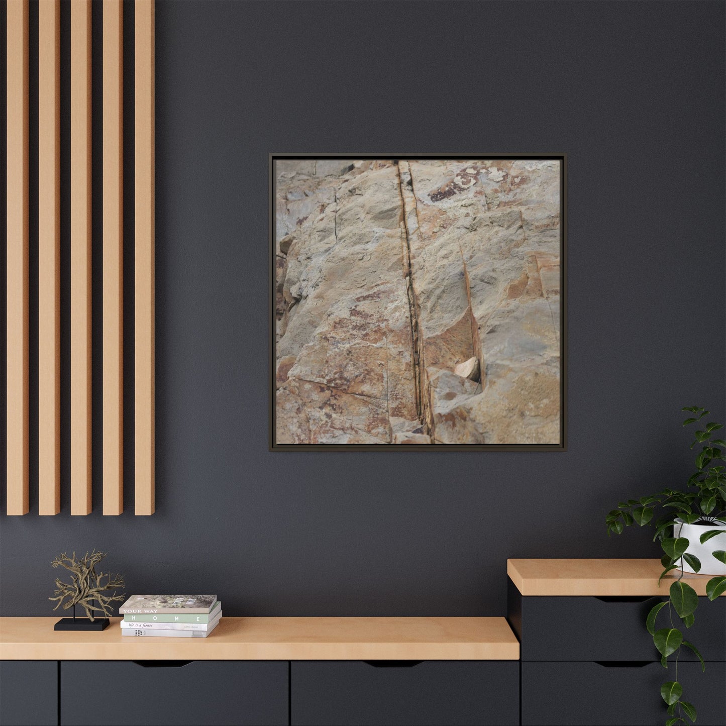 Sedimentary Symphony - Unique Stretched Canvas Wall Art