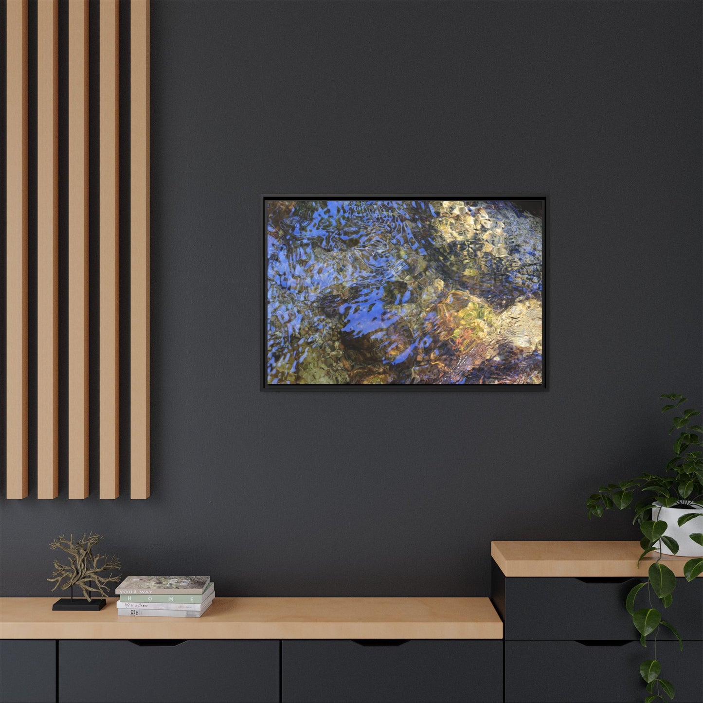 Aquatic Kaleidoscope - Unique Stretched Canvas Wall Art