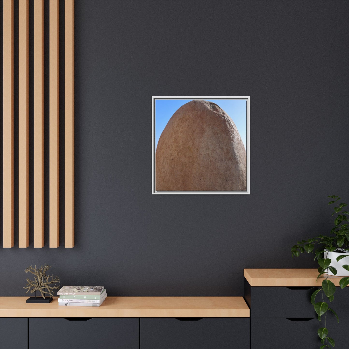 Stone Sphere - Unique Stretched Canvas Wall Art