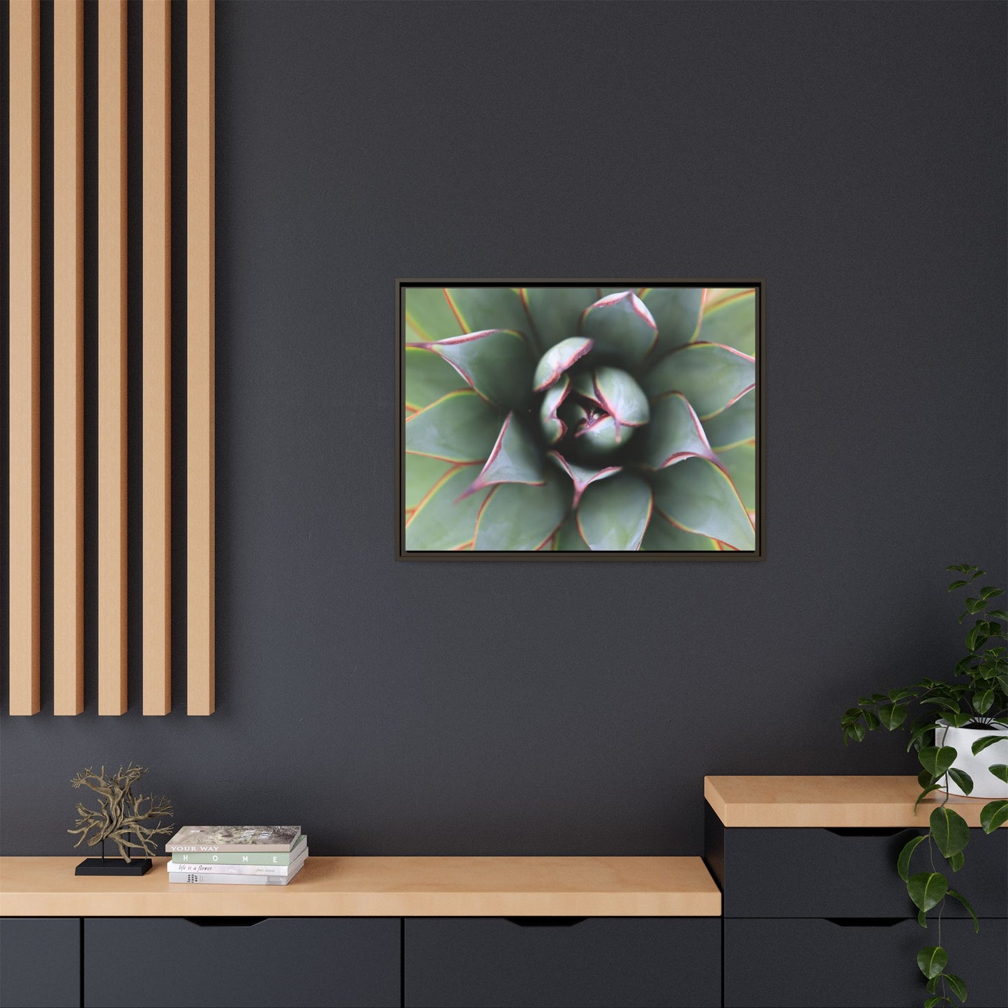 Spiky Elegance - Unique Stretched Canvas Wall Art