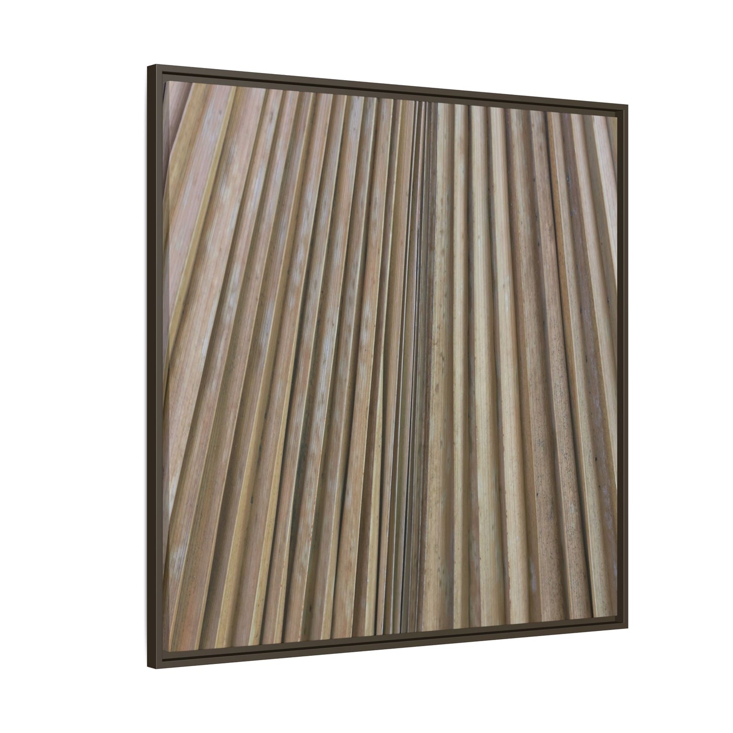 Wooden Whispers - Unique Stretched Canvas Wall Art