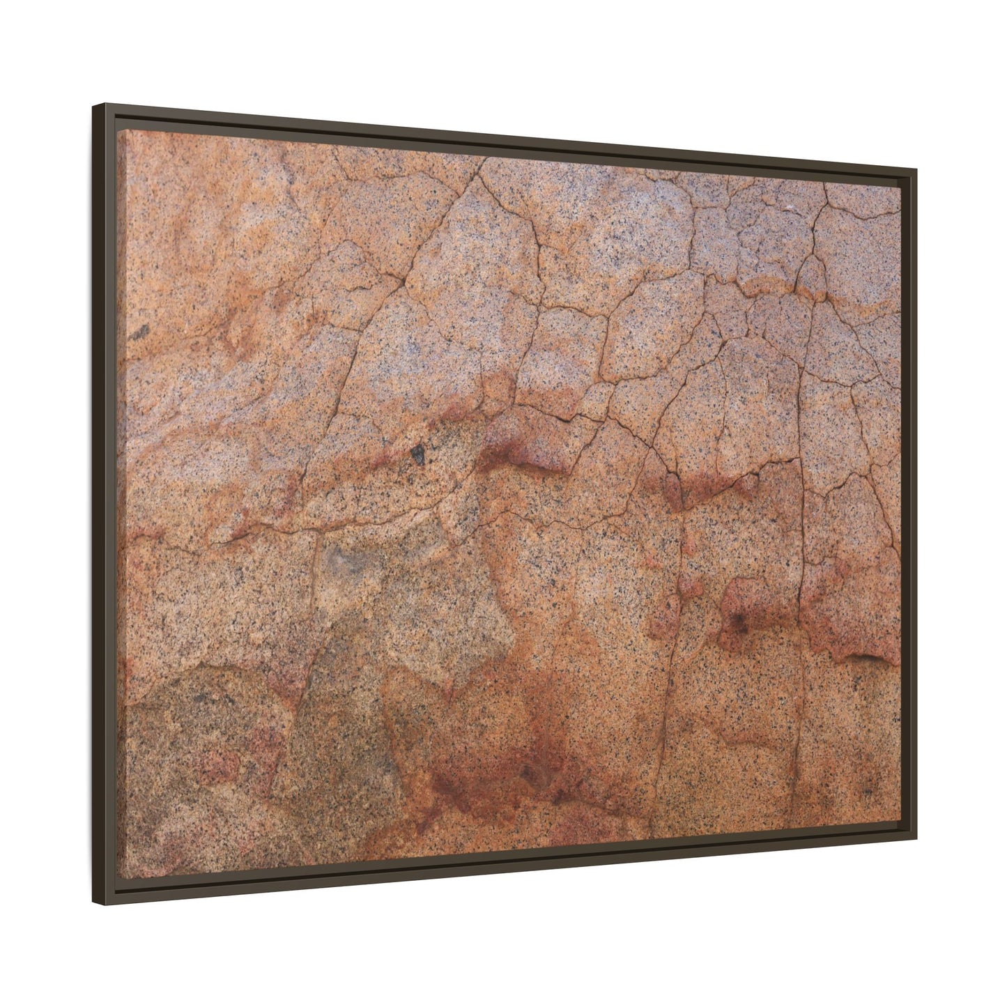 Russet Fissures - Unique Stretched Canvas Wall Art