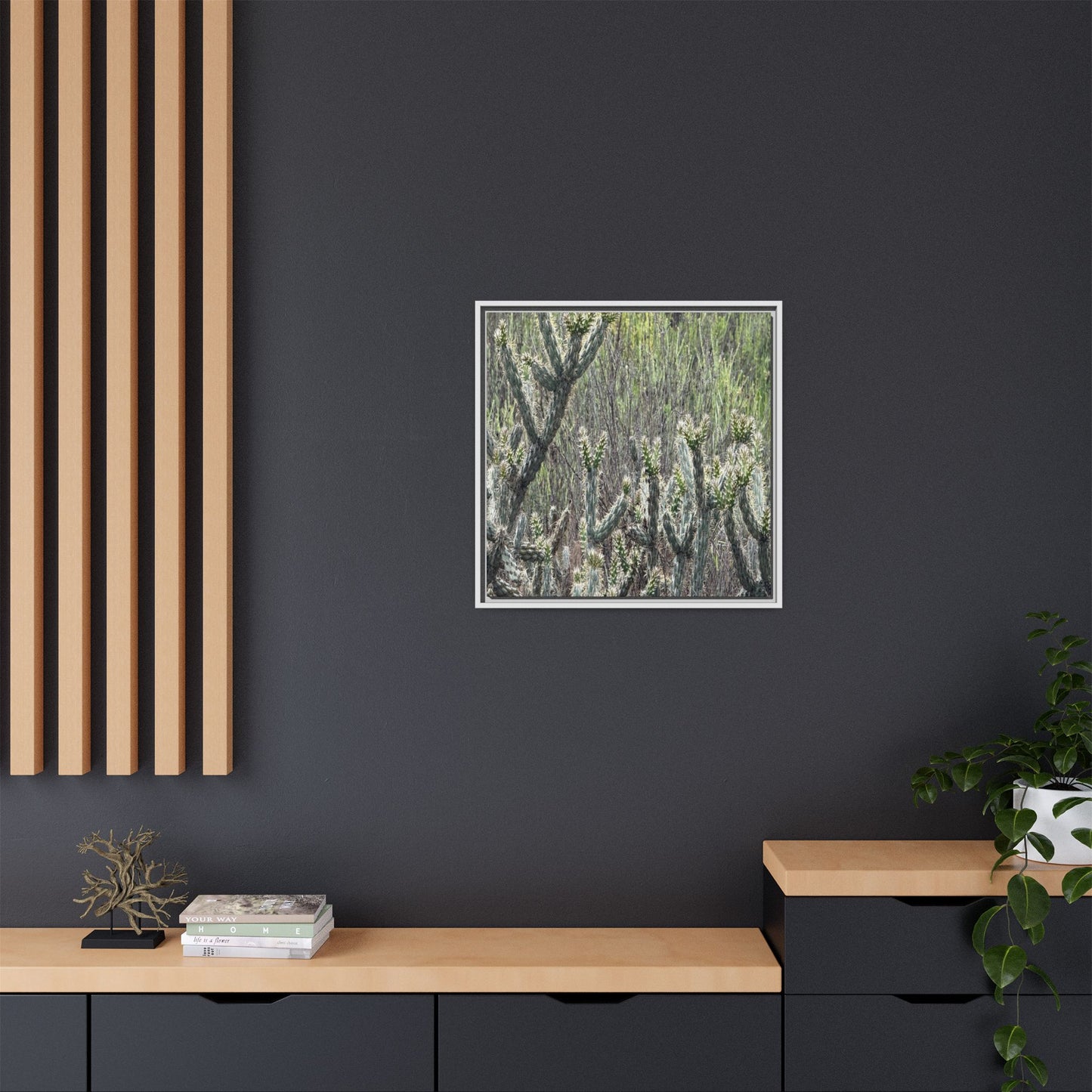 Prickly Paradise - Unique Stretched Canvas Wall Art